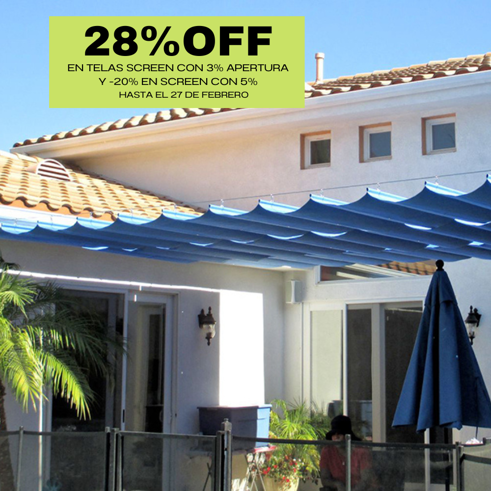 Toldo Corredizo Deslizante Screen Wave